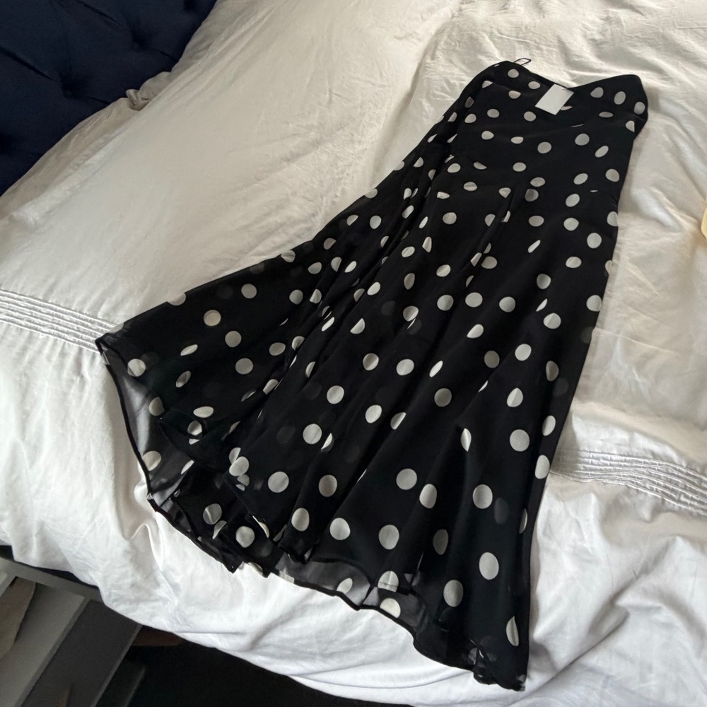 NWT H&M polka dot midi skirt - Picture 7 of 7